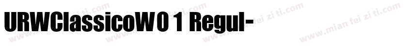 URWClassicoW01 Regul字体转换